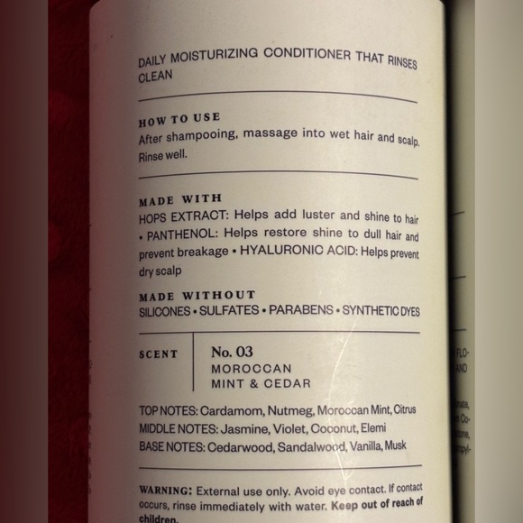 Goodfellow & Co No. 03 Moroccan Mint & Cedar Hair Care Duo - Picture 4 of 7